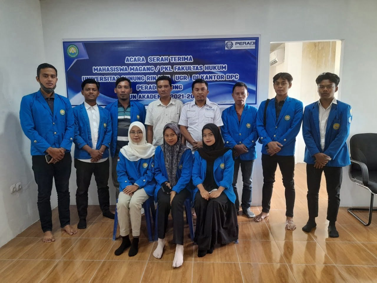 Magang MBKM FH ke PERADI — Penandatanganan kerja sama magang MBKM Fakultas Hukum dengan Perhimpunan Advokat Indonesia